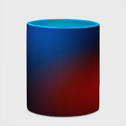 Кружка 3D Красно синий градиент, цвет: 3D-белый + небесно-голубой — фото 2
