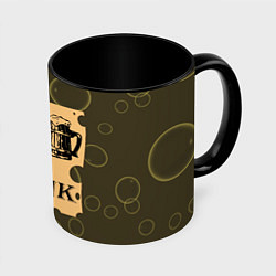 Кружка 3D Давай выпьем, цвет: 3D-белый + черный