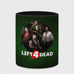 Кружка 3D Left 4 dead команда, цвет: 3D-белый + черный — фото 2