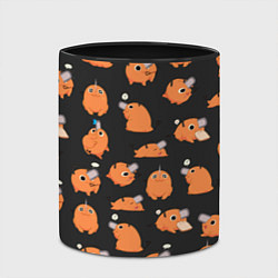 Кружка 3D Chainsaw Man - Почита паттерн, цвет: 3D-белый + черный — фото 2