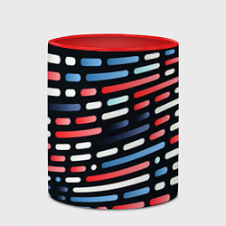 Кружка 3D Vanguard neon pattern, цвет: 3D-белый + красный — фото 2