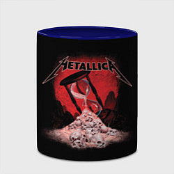 Кружка 3D Metallica - время, цвет: 3D-белый + синий — фото 2