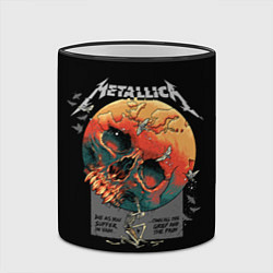 Кружка 3D Metallica - Металлика, цвет: 3D-черный кант — фото 2