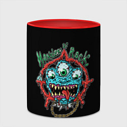 Кружка 3D Monsters of rock, цвет: 3D-белый + красный — фото 2