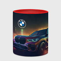 Кружка 3D BMW midjourney, цвет: 3D-белый + красный — фото 2