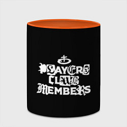 Кружка 3D Obladaet - players club members надпись, цвет: 3D-белый + оранжевый — фото 2