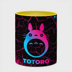 Кружка 3D Totoro - neon gradient, цвет: 3D-белый + желтый — фото 2