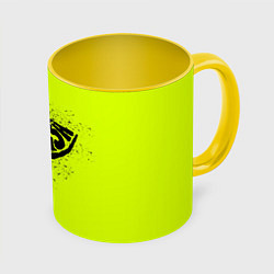 Кружка 3D Fresh lime, цвет: 3D-белый + желтый