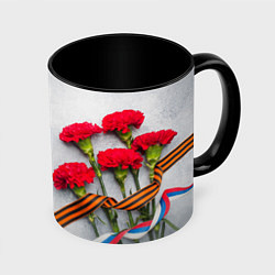 Кружка 3D С днем победы - 9 мая, цвет: 3D-белый + черный