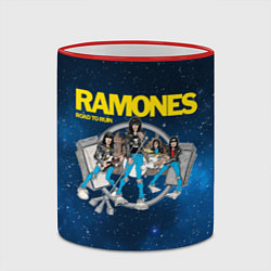 Кружка 3D Ramones Road to ruin, цвет: 3D-красный кант — фото 2