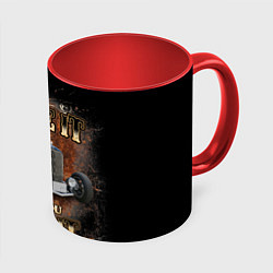 Кружка 3D Хот род на базе модели Ford 30-х годов, цвет: 3D-белый + красный