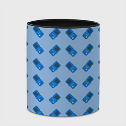 Кружка 3D Синяя консоль тетрис, цвет: 3D-белый + черный — фото 2