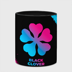 Кружка 3D Black Clover - neon gradient, цвет: 3D-белый + черный — фото 2