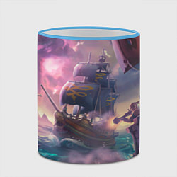 Кружка 3D Магия Sea of Thieves, цвет: 3D-небесно-голубой кант — фото 2