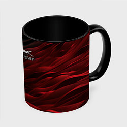 Кружка 3D Cyberpunk 2077 phantom liberty black red, цвет: 3D-белый + черный