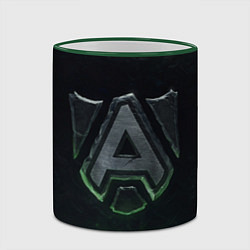 Кружка 3D Альянс лого, цвет: 3D-зеленый кант — фото 2