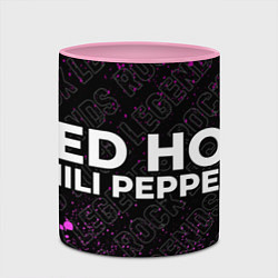 Кружка 3D Red Hot Chili Peppers rock legends: надпись и симв, цвет: 3D-белый + розовый — фото 2