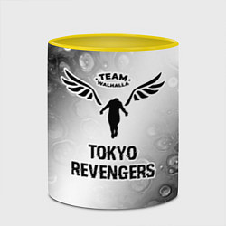 Кружка 3D Tokyo Revengers glitch на светлом фоне, цвет: 3D-белый + желтый — фото 2