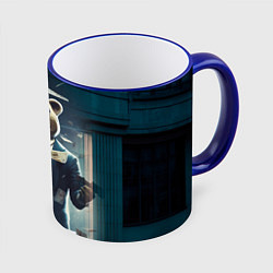 Кружка 3D Payday 3 bear, цвет: 3D-синий кант