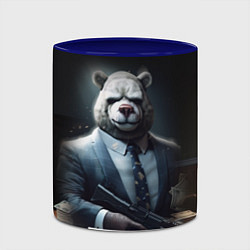 Кружка 3D Payday3 bear, цвет: 3D-белый + синий — фото 2