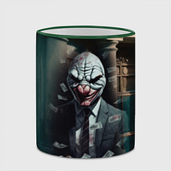 Кружка 3D Payday 3 mask, цвет: 3D-зеленый кант — фото 2