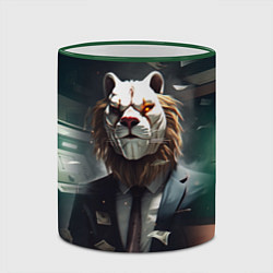 Кружка 3D Payday 3 lion, цвет: 3D-зеленый кант — фото 2