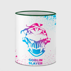 Кружка 3D Goblin Slayer neon gradient style, цвет: 3D-зеленый кант — фото 2