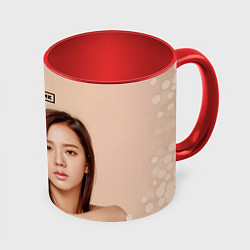 Кружка 3D Blackpink Jisoo and Rose, цвет: 3D-белый + красный