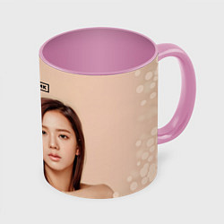 Кружка 3D Blackpink Jisoo and Rose, цвет: 3D-белый + розовый