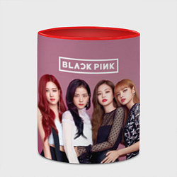 Кружка 3D Blackpink girls, цвет: 3D-белый + красный — фото 2