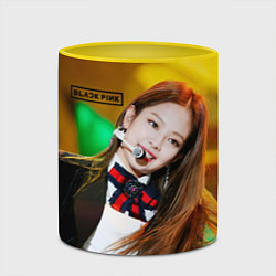 Кружка 3D Blackpink Jennie Kim, цвет: 3D-белый + желтый — фото 2