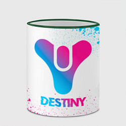 Кружка 3D Destiny neon gradient style, цвет: 3D-зеленый кант — фото 2