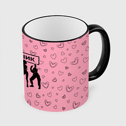 Кружка 3D Blackpink силуэт, цвет: 3D-черный кант