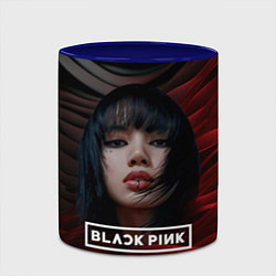 Кружка 3D Blackpink red and black, цвет: 3D-белый + синий — фото 2