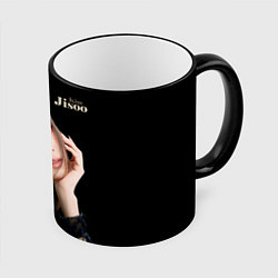 Кружка 3D Blackpink Cute Jisoo Kim, цвет: 3D-черный кант