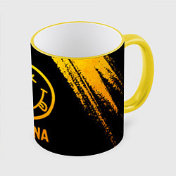 Кружка 3D Nirvana - gold gradient, цвет: 3D-желтый кант