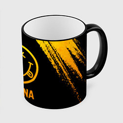 Кружка 3D Nirvana - gold gradient, цвет: 3D-черный кант
