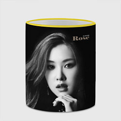 Кружка 3D Blackpink Rosanna Park Chae-hyun, цвет: 3D-желтый кант — фото 2