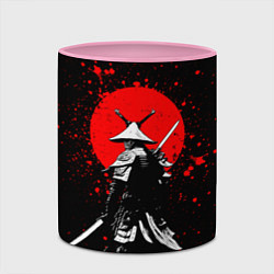 Кружка 3D Призрак цусимы - самурай, цвет: 3D-белый + розовый — фото 2