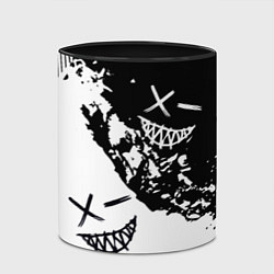 Кружка 3D Smile - black and white, цвет: 3D-белый + черный — фото 2
