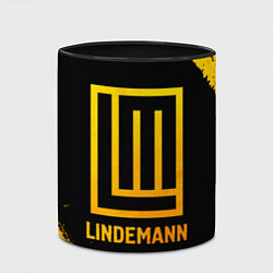 Кружка 3D Lindemann - gold gradient, цвет: 3D-белый + черный — фото 2