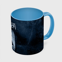 Кружка 3D Bring Me The Horizon Angel, цвет: 3D-белый + небесно-голубой