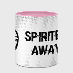 Кружка 3D Spirited Away glitch на светлом фоне: надпись и си, цвет: 3D-белый + розовый — фото 2