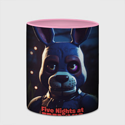 Кружка 3D Five Nights at Freddys Bonnie, цвет: 3D-белый + розовый — фото 2