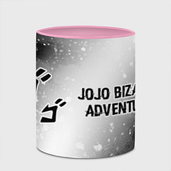 Кружка 3D JoJo Bizarre Adventure glitch на светлом фоне: над, цвет: 3D-белый + розовый — фото 2
