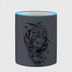 Кружка 3D One Piece - Roronoa Zoro, цвет: 3D-небесно-голубой кант — фото 2