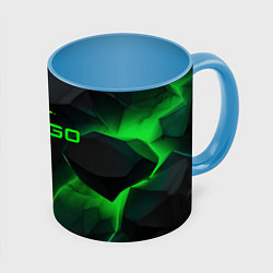 Кружка 3D CS GO dark green, цвет: 3D-белый + небесно-голубой