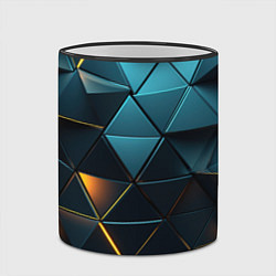 Кружка 3D Объемные частицы с подсветкой, цвет: 3D-черный кант — фото 2