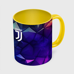 Кружка 3D Juventus logo blue, цвет: 3D-белый + желтый