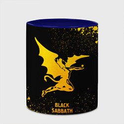 Кружка 3D Black Sabbath - gold gradient, цвет: 3D-белый + синий — фото 2